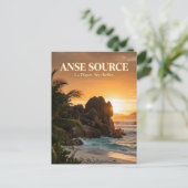 Anse Source d'Argent, La Passe, La Digue Postkarte (Stehend Vorderseite)