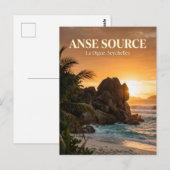Anse Source d'Argent, La Passe, La Digue Postkarte (Vorne/Hinten)
