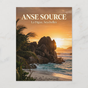 Anse Source d'Argent, La Passe, La Digue Postkarte