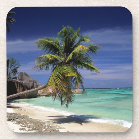 Anse Sources d'Argent Beach, La Digue Untersetzer (Vorderseite)