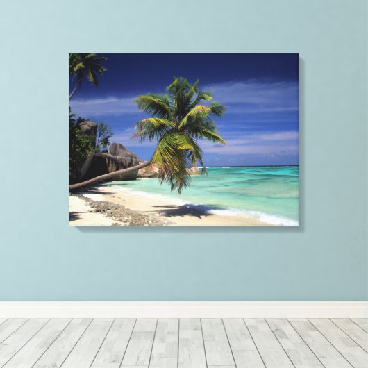 Anse Sourse d'Argent Beach, La Digue Leinwanddruck (Insitu (Holzboden))