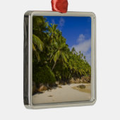 Anse Victorin Beach 3 Silbernes Ornament (Rechts)