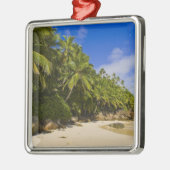 Anse Victorin Beach 3 Silbernes Ornament (Links)
