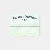 Ansehen-Ideenangestelltanerkennungs-Preisanmerkung Post-it Klebezettel (Vorderseite)