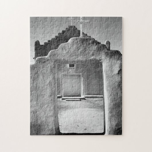 Ansel Adams - Kircheneingang - New Mexico Puzzle (Vertikal)