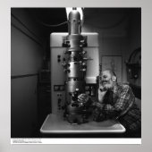 Ansel Adams with Electron Microscope, April 1965 Poster (Vorne)
