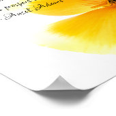 Ansel Adams zitieren in schwarzem Text auf einem O Poster (Ecke)