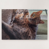 Ansel des Bengalischen im Fenster Puzzle (Horizontal)