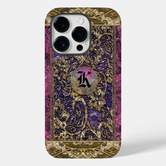 Anselme Kean Elegant Viktorianisch Monogram Case-Mate iPhone Hülle (Rückseite)