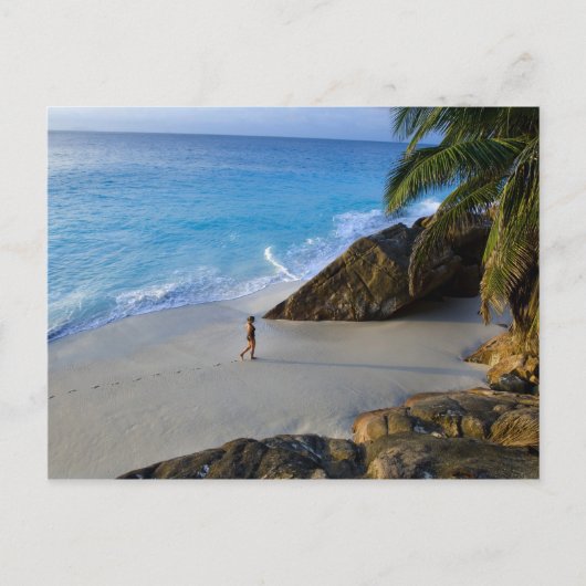 Ansi Victorin Beach, Fregate Island Postkarte (Vorderseite)
