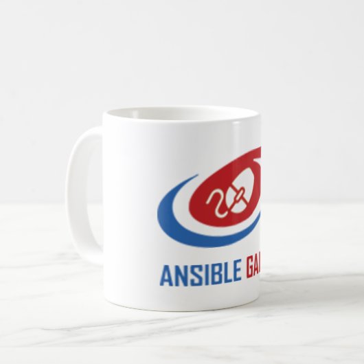Ansible Spiel-Tasse Kaffeetasse (Vorderseite Links)