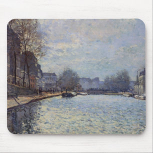 Ansicht Alfred Sisleys des Kanals St Martin, Mousepad