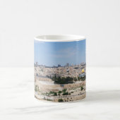 Ansicht alter Stadt Jerusalems, Israel Kaffeetasse (Mittel)