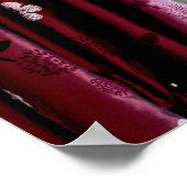 Ansicht auf Ackerland und blauen Himmel Poster (Ecke)