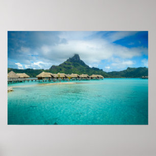 Ansicht auf Bora Bora Inselplakat Poster