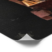 Ansicht aus dem Fenster Küche Poster (Ecke)