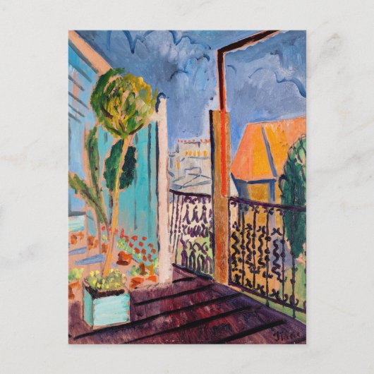 Ansicht aus dem Studio-Fenster | Isaac Grünewald Postkarte (Vorderseite)