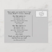 Ansicht aus meinem Kajak; Adressenänderung Ankündigungspostkarte (Rückseite)