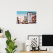 Ansicht Broadway mit Street CarOakland, CA Poster (Heimbüro)