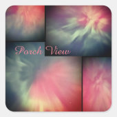 Ansicht/Corona / Quadratischer Aufkleber (Vorderseite)