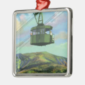 Ansicht der aufsteigenden Kanonemt-Tram Ornament Aus Metall (Links)