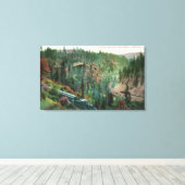 Ansicht der Bahnstrecke Leinwanddruck (Insitu (Holzboden))