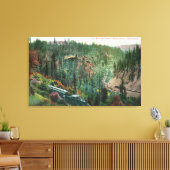 Ansicht der Bahnstrecke Leinwanddruck (Insitu (Wohnzimmer))