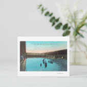 Ansicht der Becken-TankBoyes Hot Springs, CA Postkarte (Stehend Vorderseite)