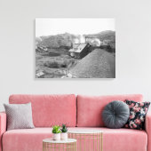 Ansicht der Bergwerksstätte "Homestake Works" Leinwanddruck (Insitu (Wohnzimmer))