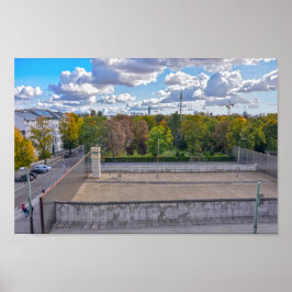 Ansicht der Berliner Mauer, Deutschland Poster