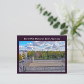 Ansicht der Berliner Mauer, Deutschland Postkarte (Stehend Vorderseite)