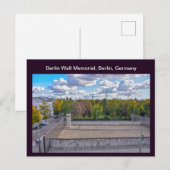 Ansicht der Berliner Mauer, Deutschland Postkarte (Vorne/Hinten)