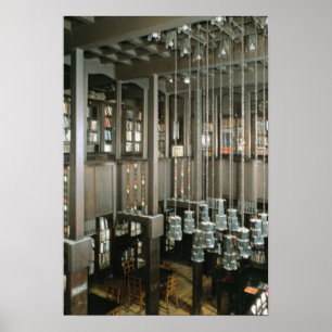 Ansicht der Bibliothek, aufgebaut 1897-99 Poster
