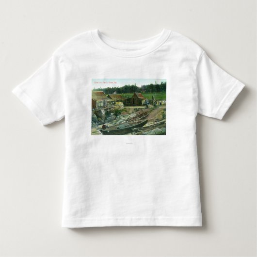 Ansicht der Boote auf Strand in Chinatown Kleinkind T-shirt (Vorderseite)