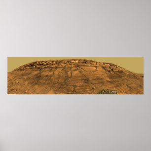 Ansicht der Brand-Klippe auf Mars Poster