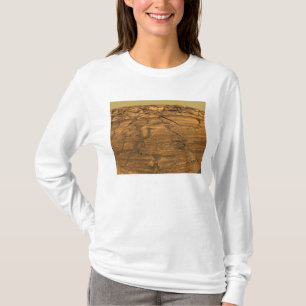 Ansicht der Brand-Klippe auf Mars T-Shirt
