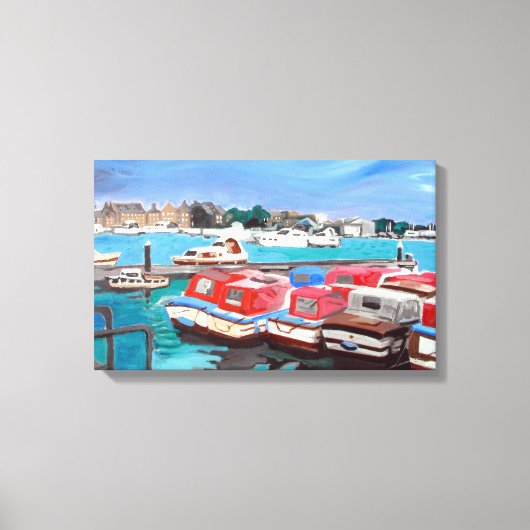 Ansicht der Broads Leinwanddruck (Vorderseite)