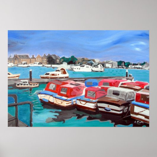 Ansicht der Broads Poster (Vorne)