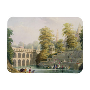 Ansicht der Brücke nahe Baroda in Guzerat, von Vl Magnet