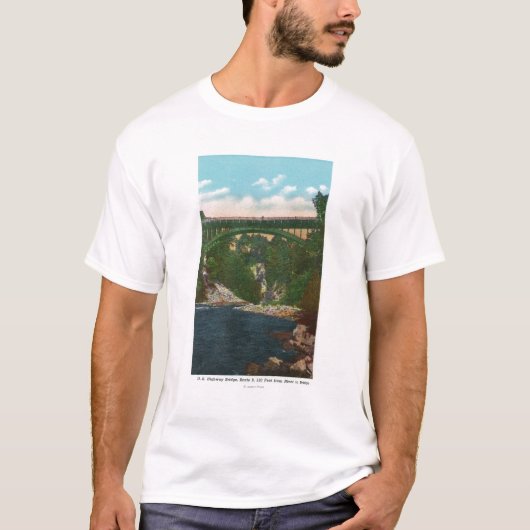 Ansicht der Brücke US Hwy, Weg 9 T-Shirt (Vorderseite)