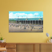 Ansicht der Bucking-Wettbewerbe Leinwanddruck (Insitu (Wohnzimmer))