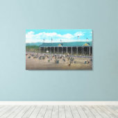 Ansicht der Bucking-Wettbewerbe Leinwanddruck (Insitu (Holzboden))