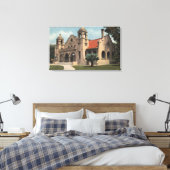 Ansicht der Carnegie Public Library Leinwanddruck (Insitu (Schlafzimmer))