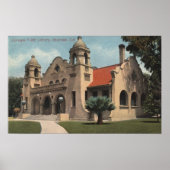 Ansicht der Carnegie Public Library Poster (Vorne)