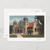 Ansicht der Carnegie Public Library Postkarte (Vorne/Hinten)