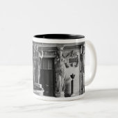 Ansicht der Caryatids-Tribüne Zweifarbige Tasse (VorderseiteRechts)