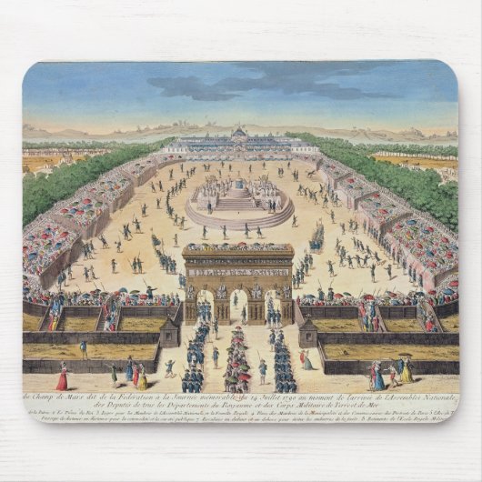 Ansicht der Champions de Mars, am 14. Juli 1790 Mousepad (Vorne)