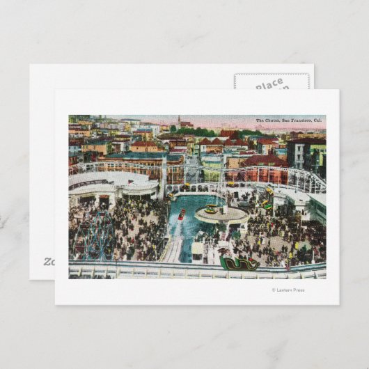 Ansicht der Chutes von oben # 2 Postkarte (Vorne/Hinten)