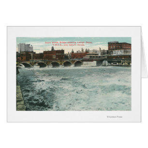 Ansicht der Court Street Bridge mit Blick auf Lehi