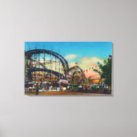 Ansicht der Cyclone Rollercoaster # 1